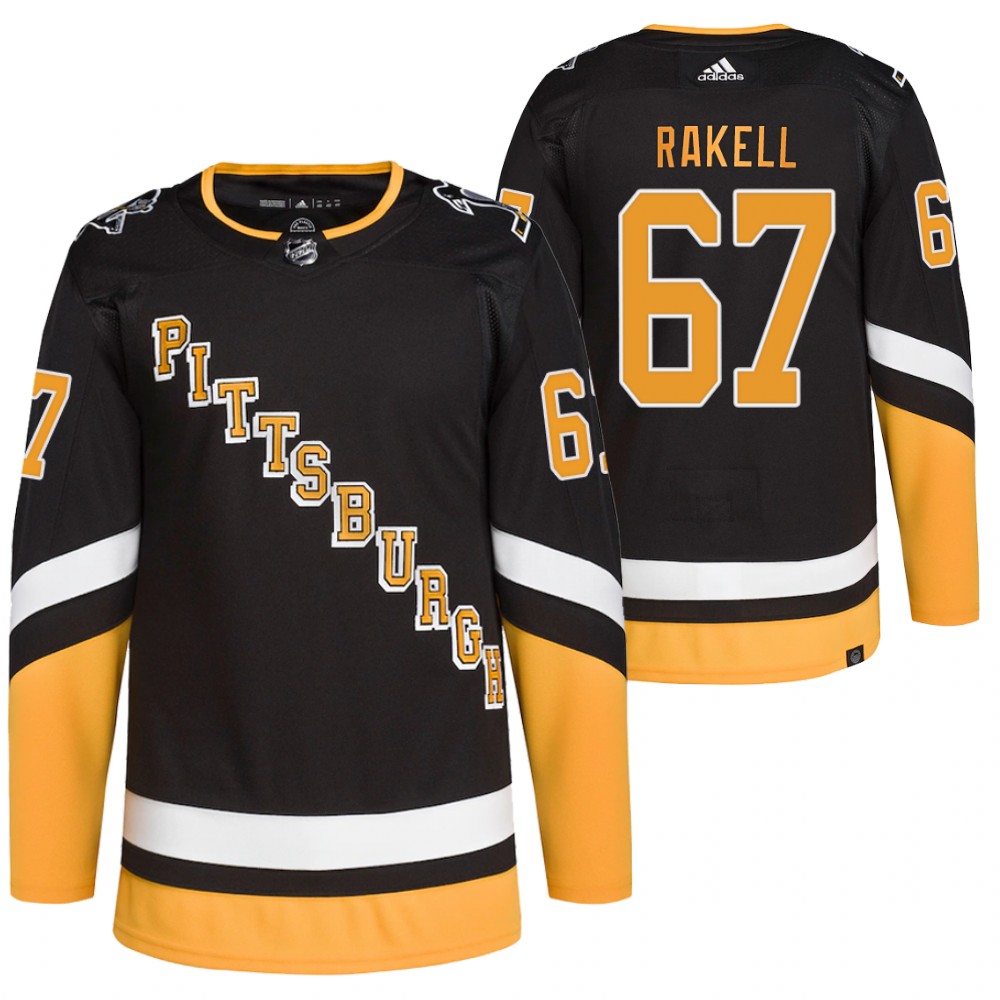 2022 Pittsburgh Penguins Rickard Rakell Black Alternate Primegreen Authentic Pro Jersey