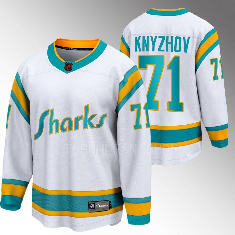 2022 San Jose Sharks Nikolai Knyzhov Special Edition 2.0 White Breakaway Player Jersey