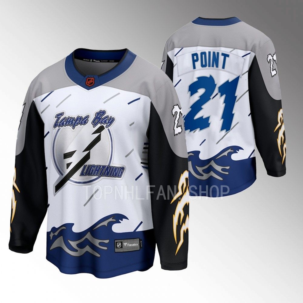 2022 Tampa Bay Lightning Brayden Point Special Edition 2.0 White Breakaway Jersey