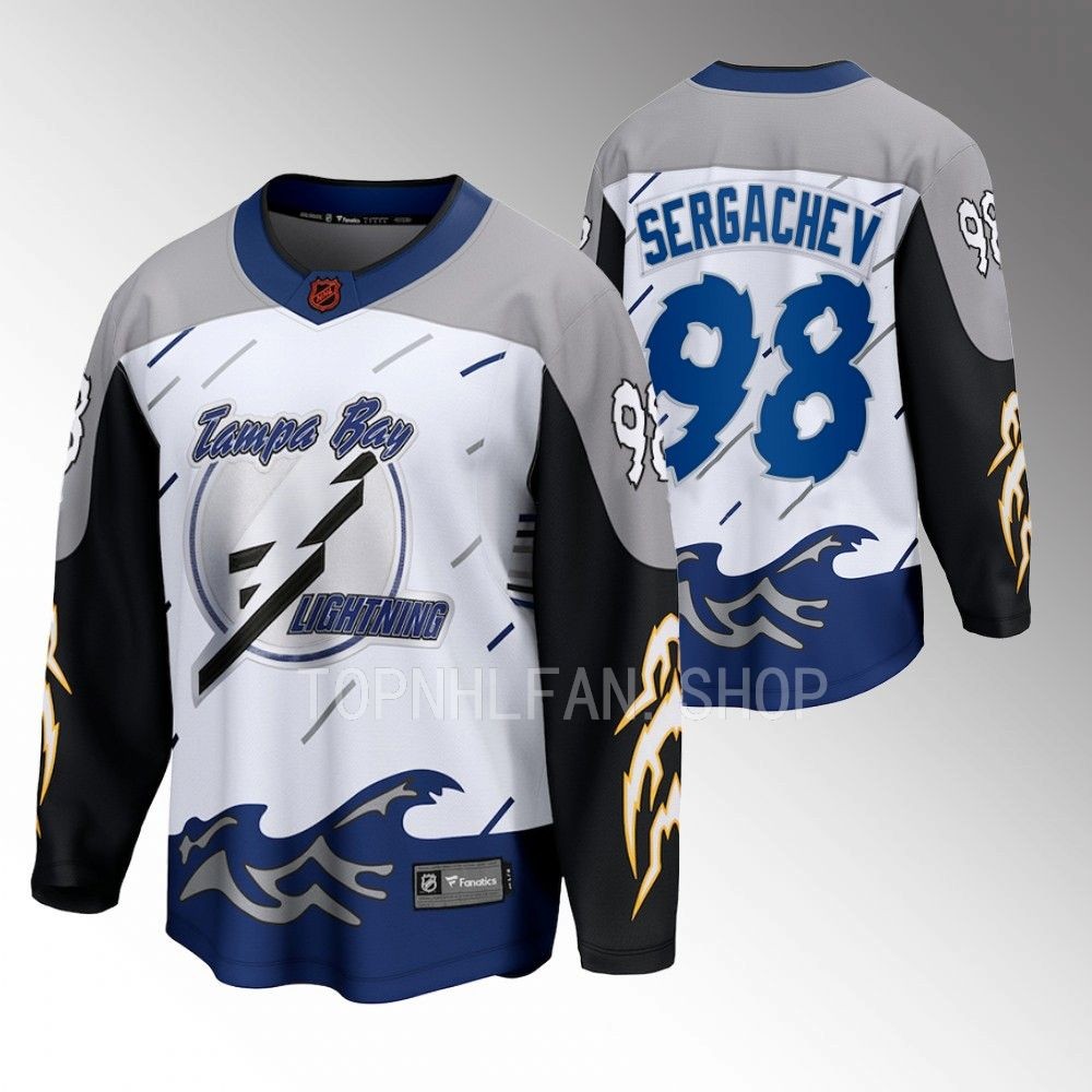 2022 Tampa Bay Lightning Mikhail Sergachev Special Edition 2.0 White Breakaway Jersey