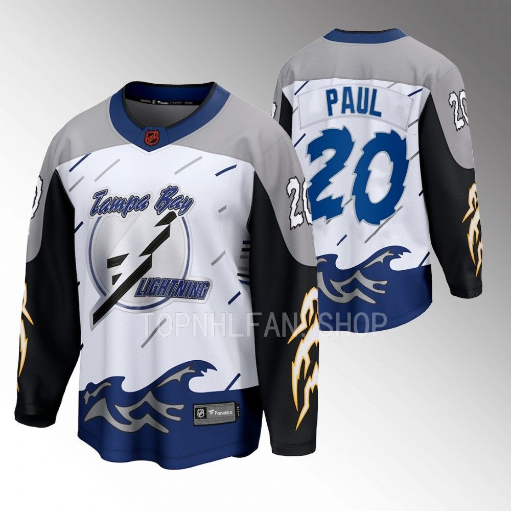 2022 Tampa Bay Lightning Nick Paul Special Edition 2.0 White Breakaway Jersey