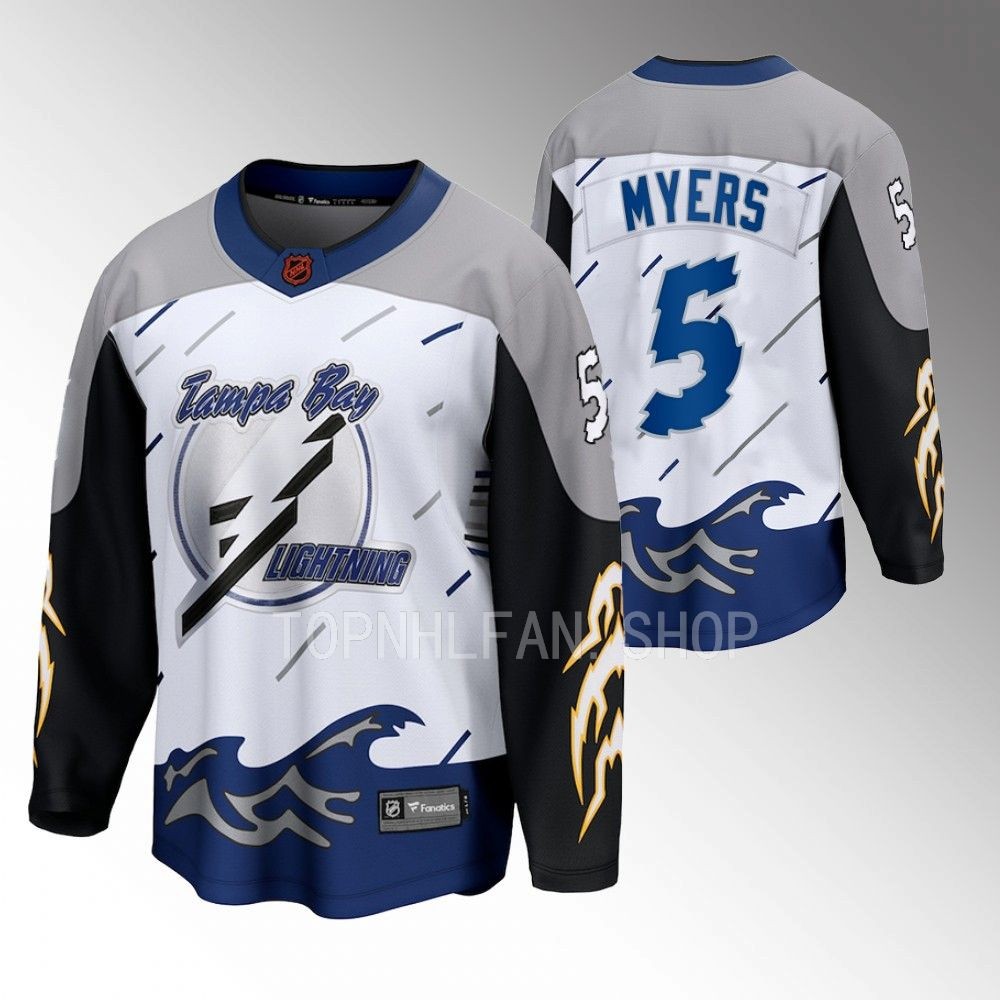 2022 Tampa Bay Lightning Philippe Myers Special Edition 2.0 White Breakaway Jersey