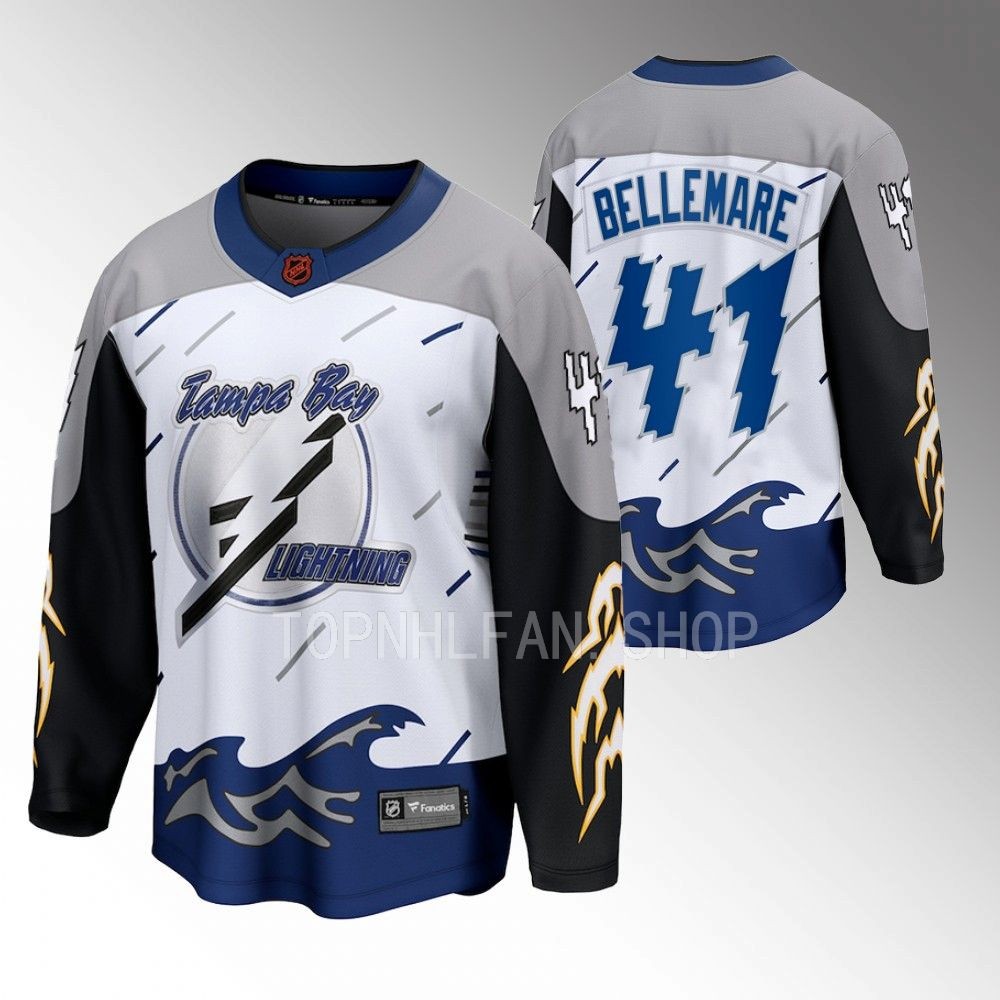 2022 Tampa Bay Lightning Pierre-Edouard Bellemare Special Edition 2.0 White Breakaway Jersey