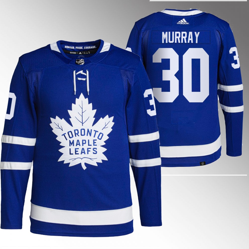 2022 Toronto Maple Leafs Matt Murray Blue Primegreen Authentic Home Jersey