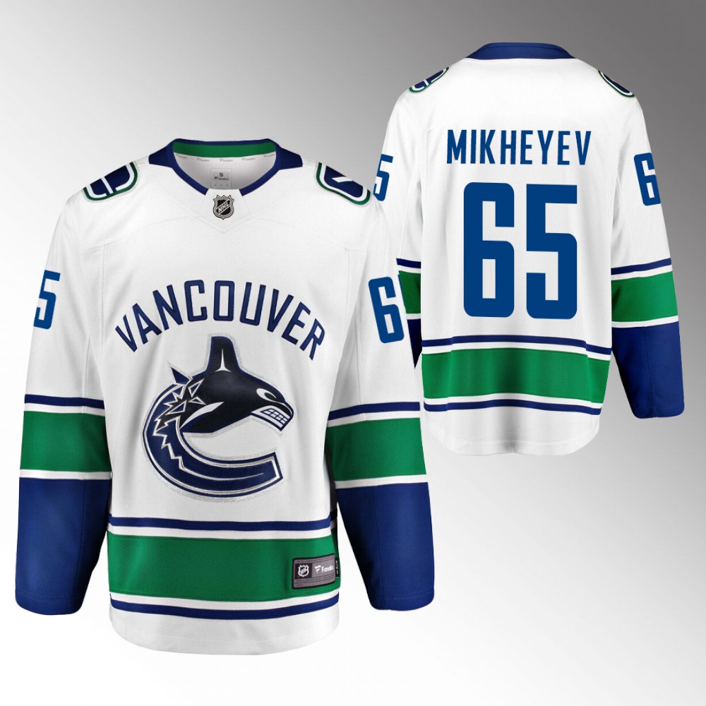 2022 Vancouver Canucks Ilya Mikheyev White Away Breakaway Player Jersey