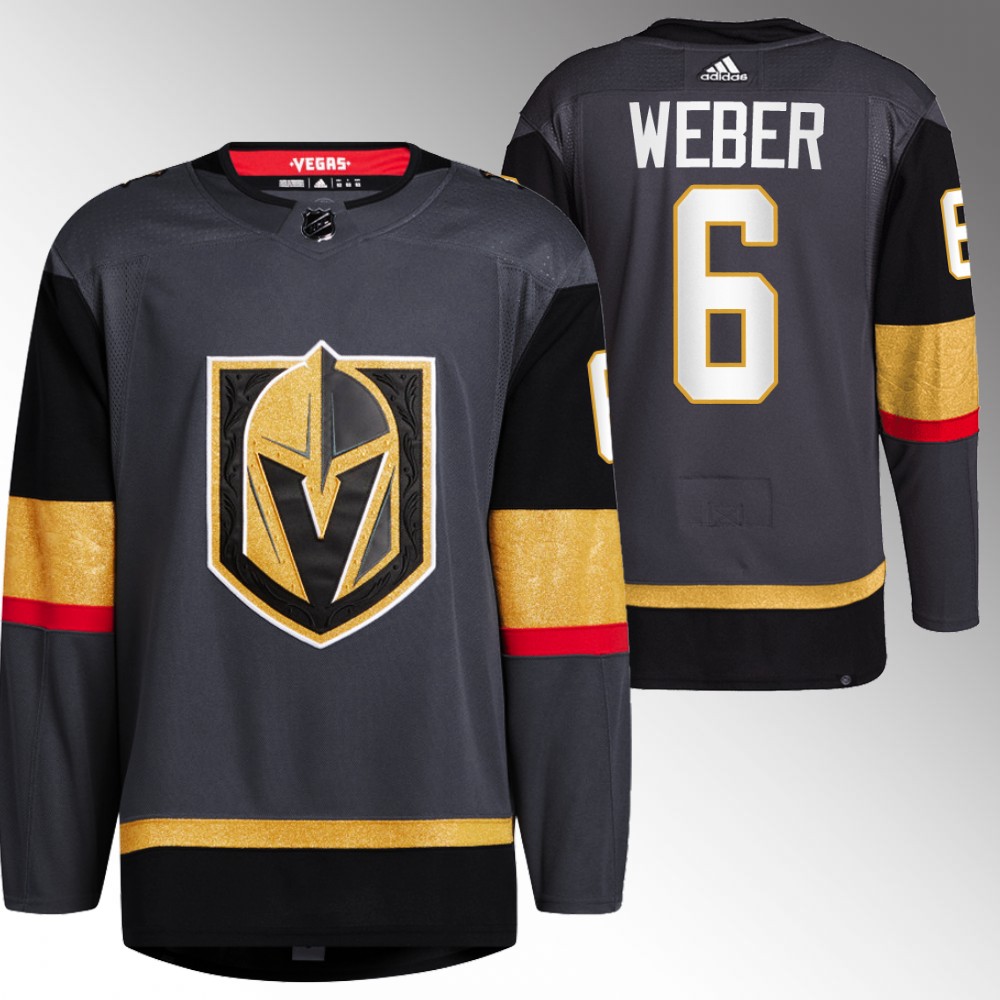 2022 Vegas Golden Knights Shea Weber Black Authentic Primegreen Home Jersey