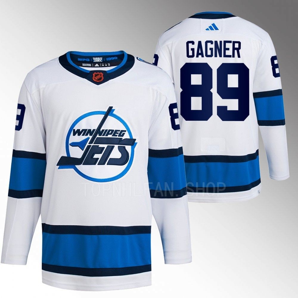 2022 Winnipeg Jets Sam Gagner Reverse Retro 2.0 White Authentic Primegreen Jersey