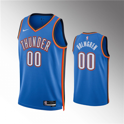 Oklahoma City Thunder 2022 NBA Draft First Round Pick Chet Holmgren Icon Edition Jersey