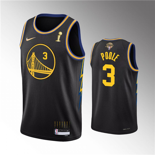 2022 nba finals champions golden state warriors black city jersey 