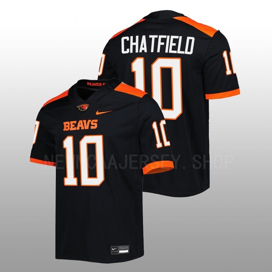2022 oregon state beavers andrew chatfield black untouchable football jersey