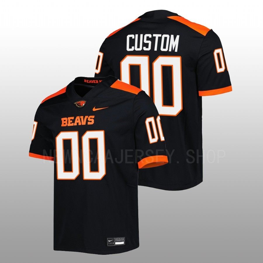 2022 oregon state beavers custom black untouchable football jersey