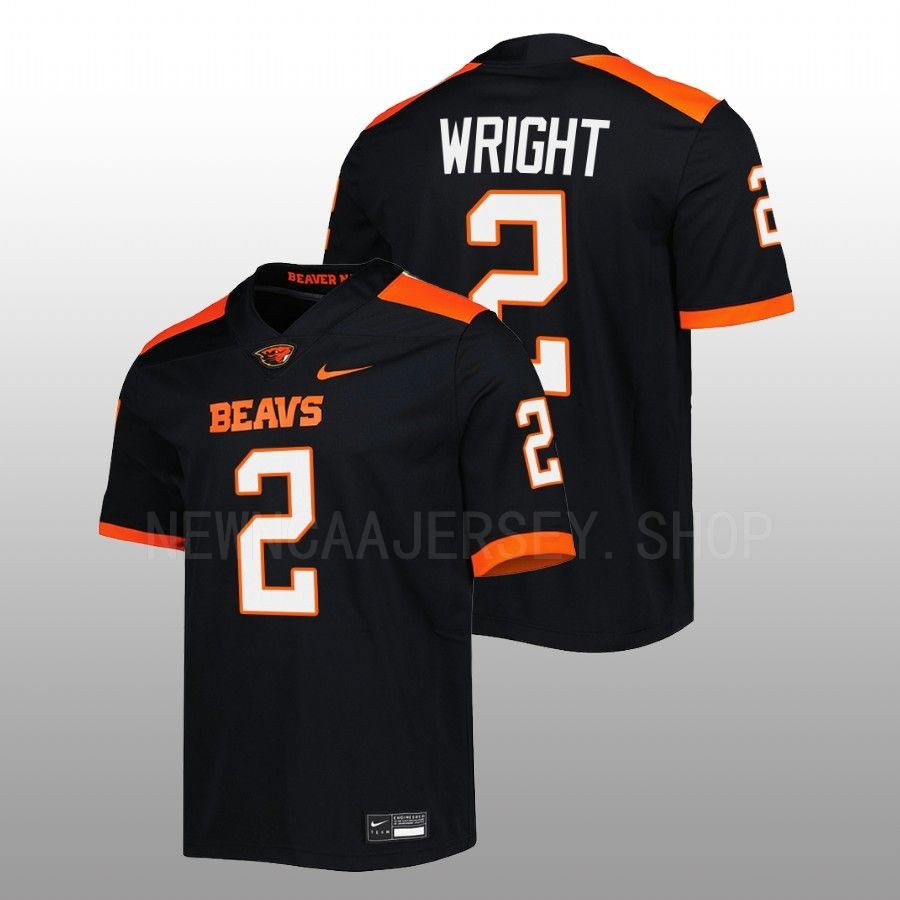 2022 oregon state beavers rejzohn wright black untouchable football jersey
