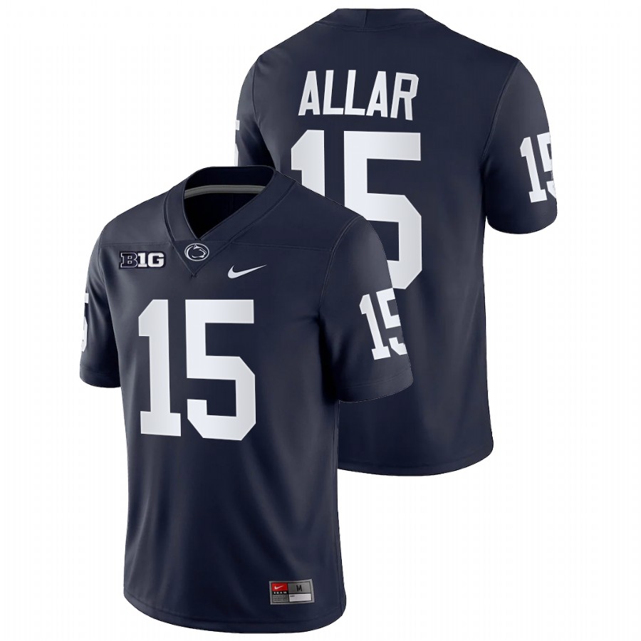 2022 penn state nittany lions drew allar navy college football game jersey