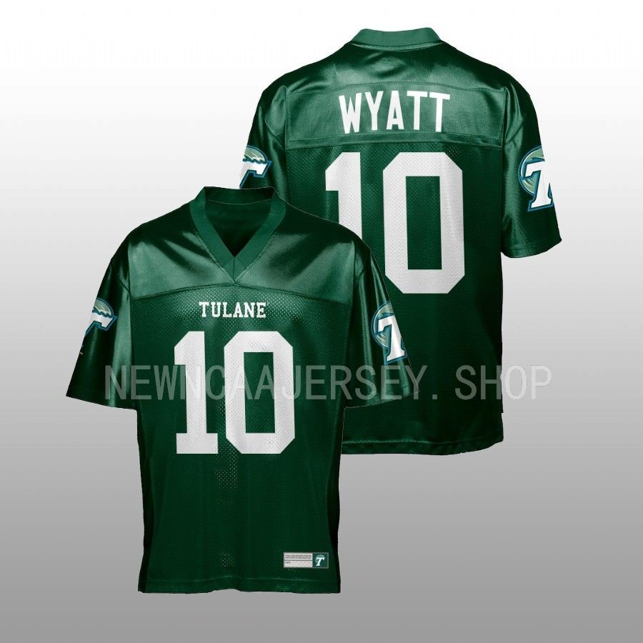 2022 tulane green wave shae wyatt green college football men jersey