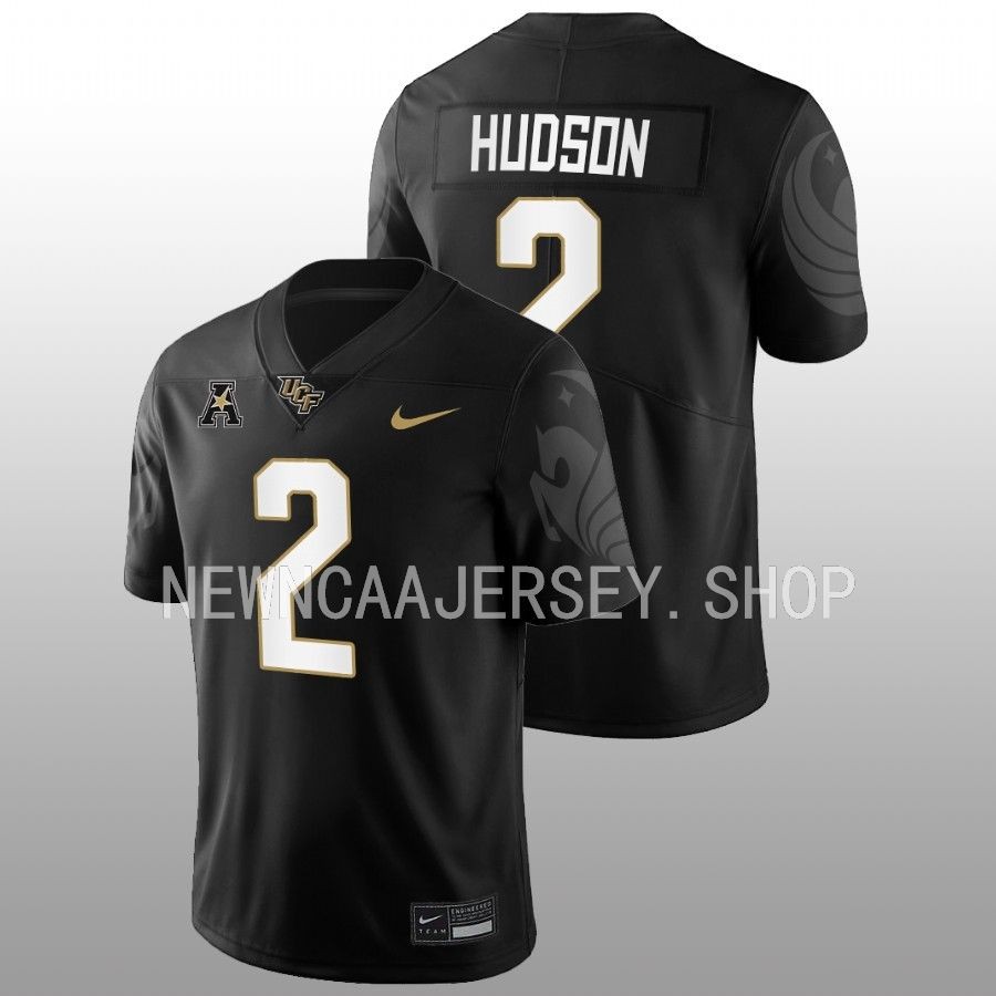 2022 ucf knights kobe hudson black college football game jersey