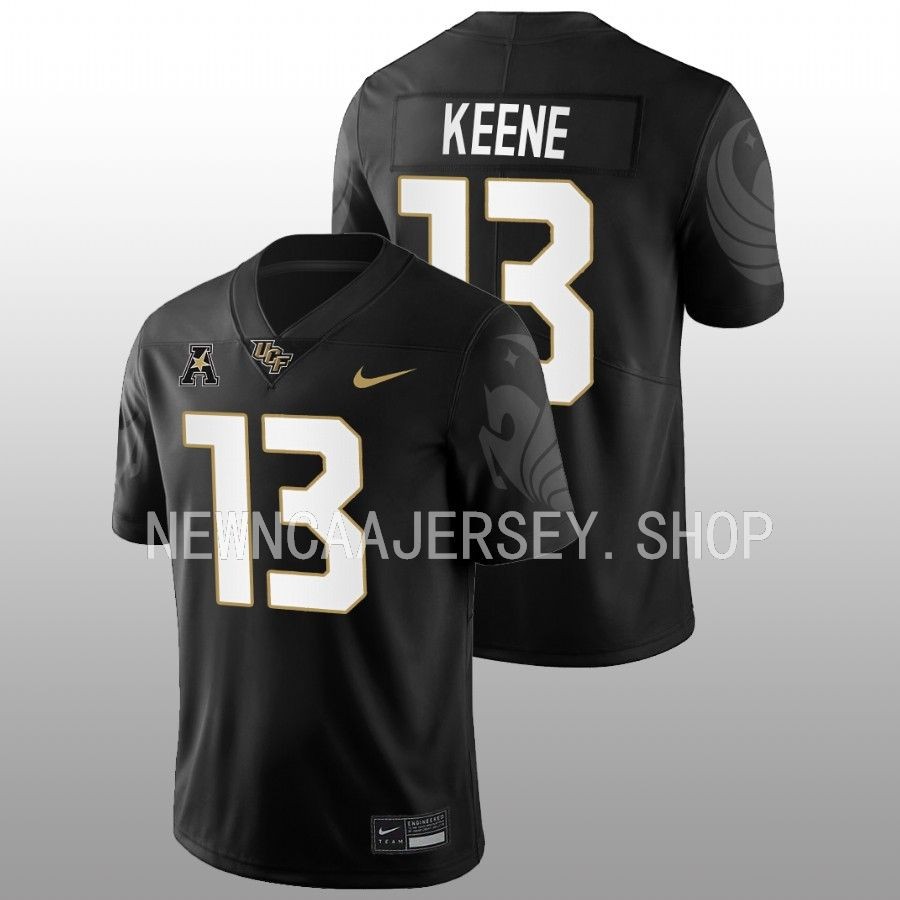 2022 ucf knights mikey keene black college football game jersey