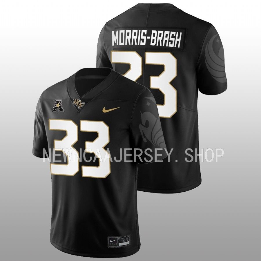 2022 ucf knights tre'mon morris brash black college football game jersey