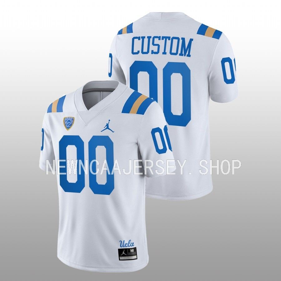 2022 ucla bruins custom white game football jersey