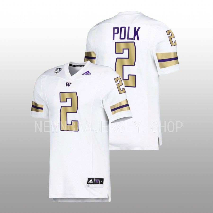 2022 washington huskies ja'lynn polk white premier strategy football jersey
