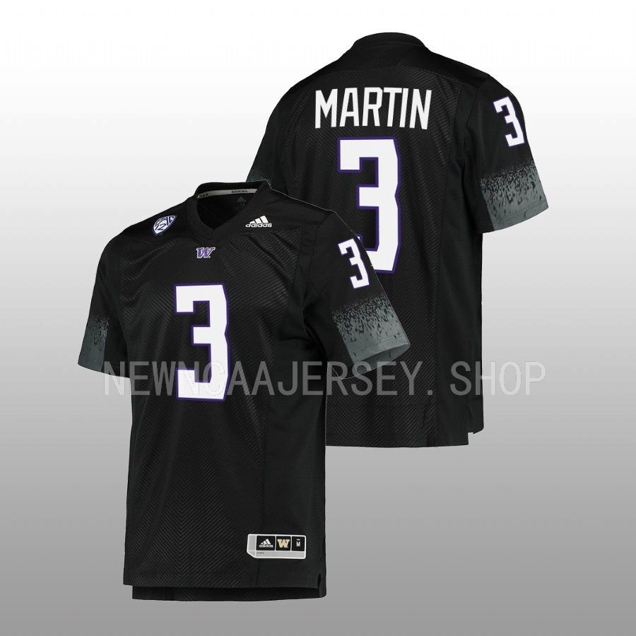 2022 washington huskies jeremiah martin black football team premier men jersey