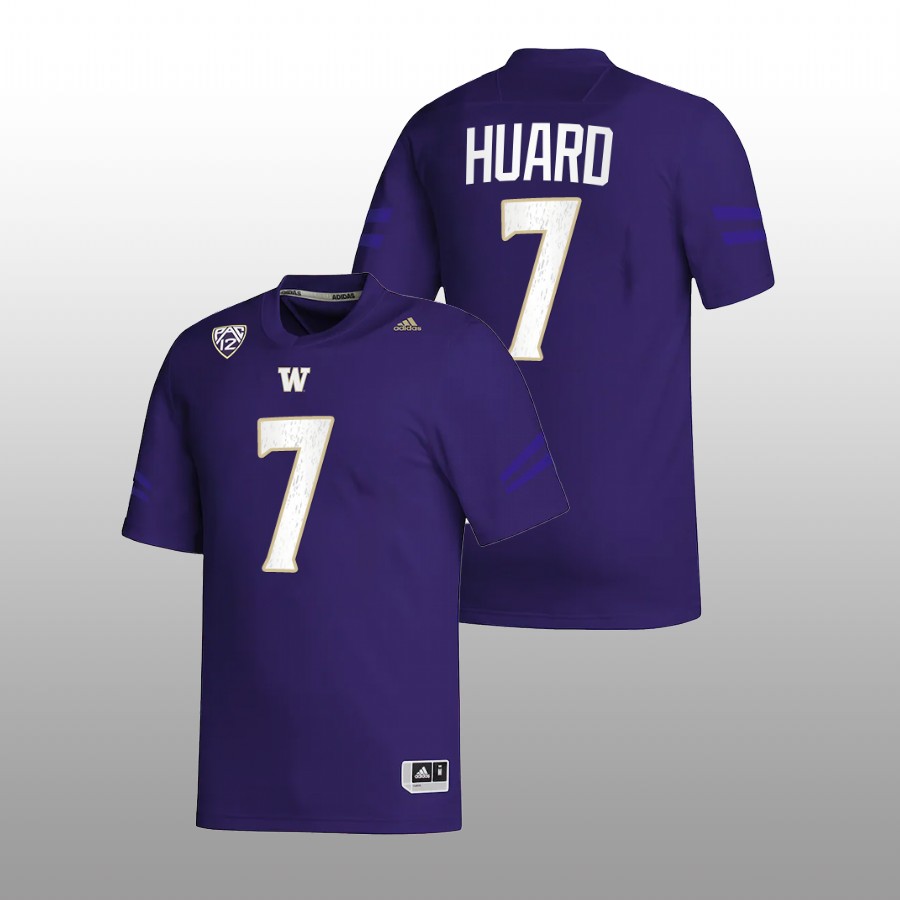 2022 washington huskies sam huard purple college football nil replica jersey