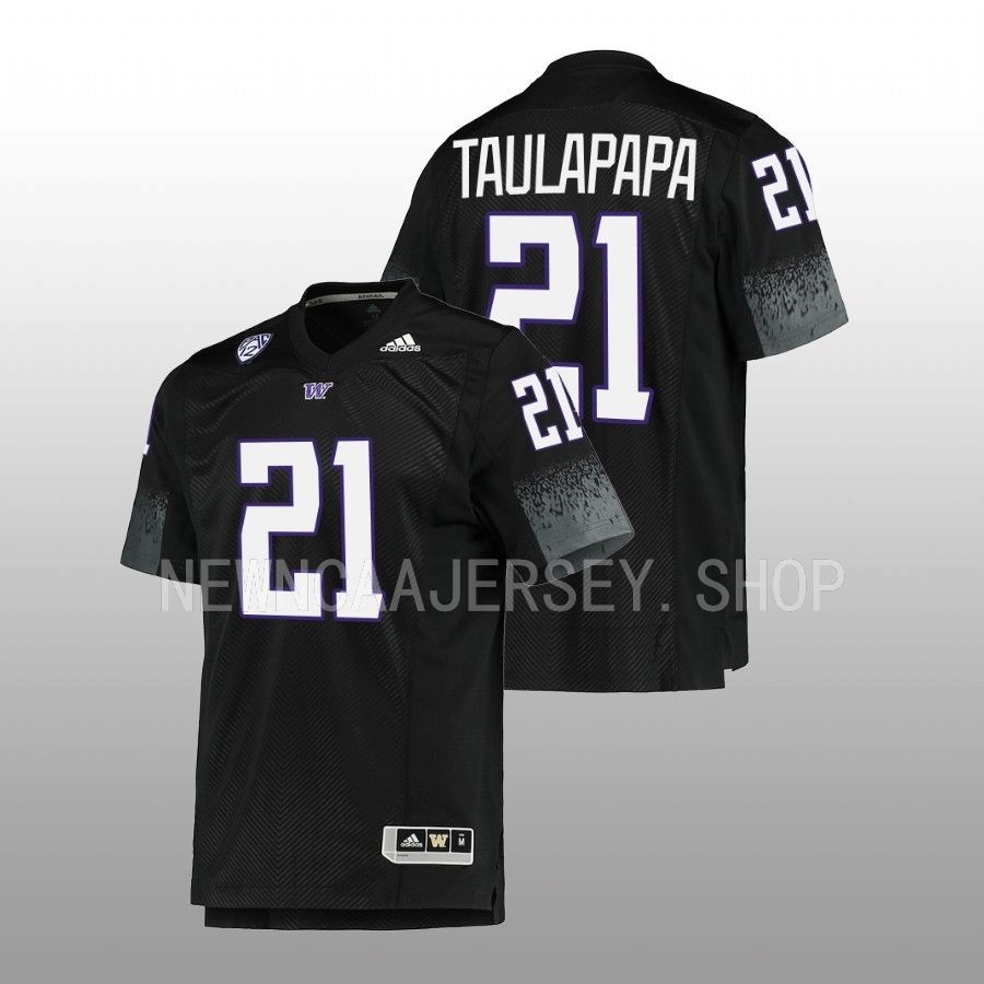 2022 washington huskies wayne taulapapa black football team premier men jersey