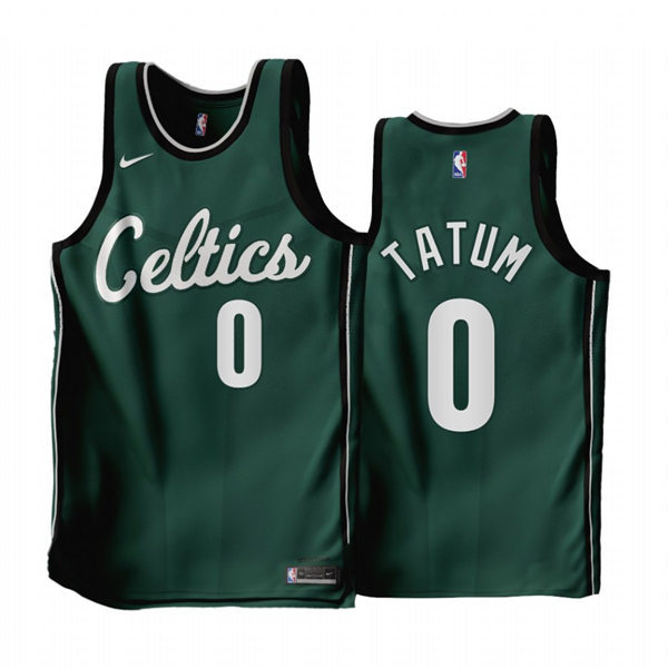 Boston Celtics Jayson Tatum Green 2022-23 City Edition Swingman stitched Jersey #0