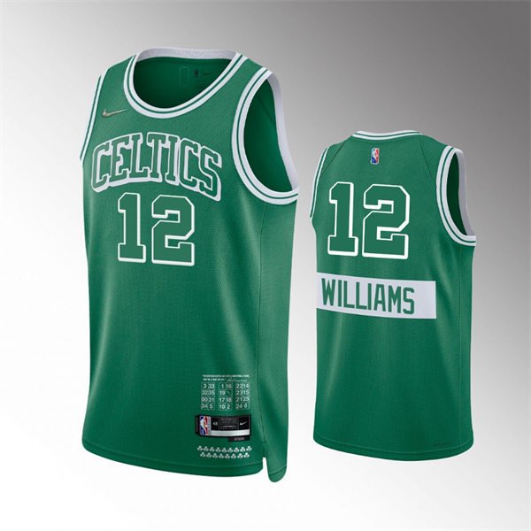 Boston Celtics Grant Williams Kelly Green 2021-22 Boston City Edition stitched Jersey #12