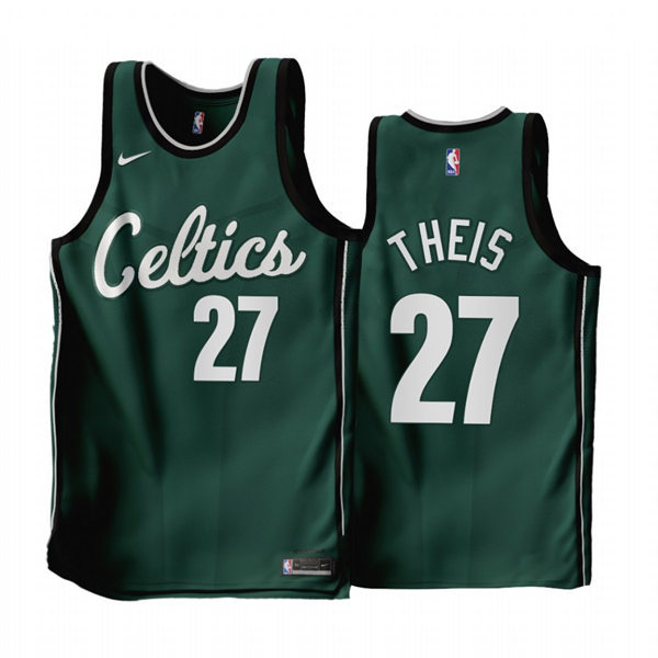 Mens Boston Celtics #27 Daniel Theis Green 2022-23 City Edition Swingman Jersey