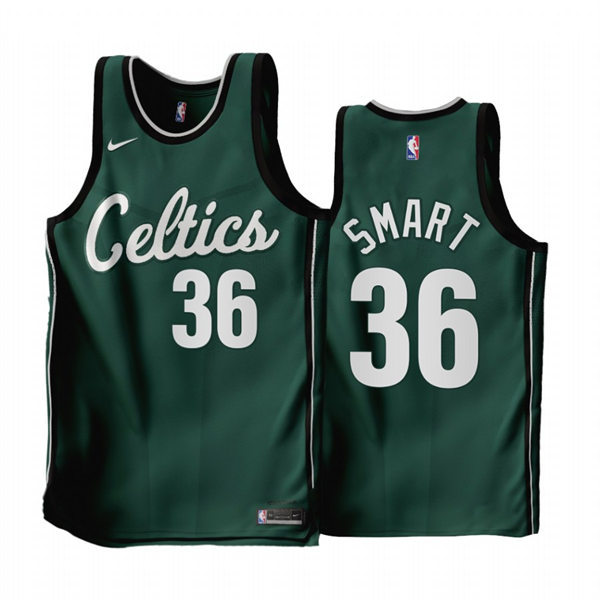 Boston Celtics Marcus Smart Green 2022-23 City Edition Swingman stitched Jersey #36