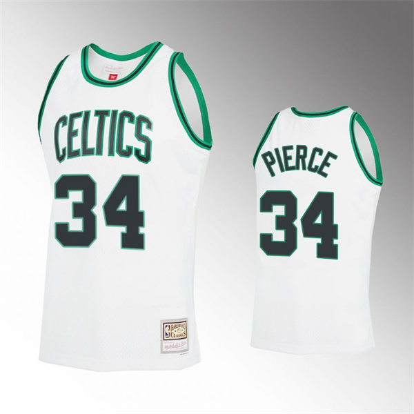 Boston Celtics Paul Pierce White Reload 2.0 Hardwood Classics retired players Jersey #34