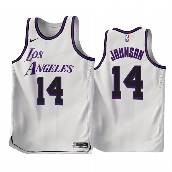 Los Angeles Lakers Stanley Johnson White 2022-23 Classic Edition Jersey #14 