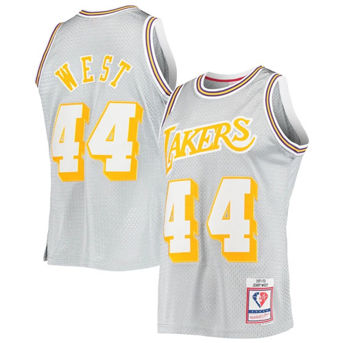 Los Angeles Lakers retired players Jerry West Throwback Jersey #44 white