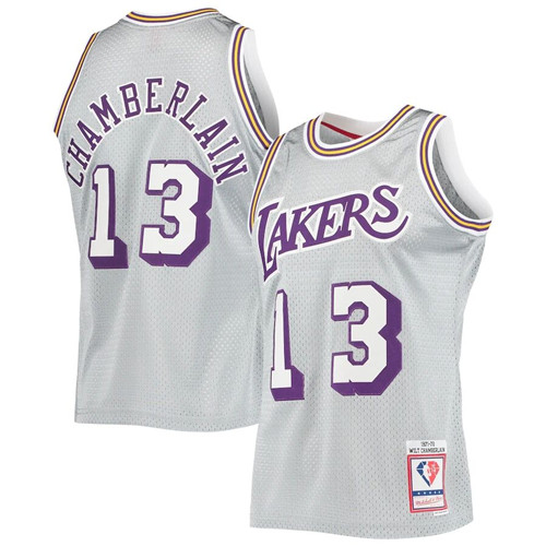 Los Angeles Lakers retired players Wilt Chamberlain 1971-72 Classics Swingman Jersey #13