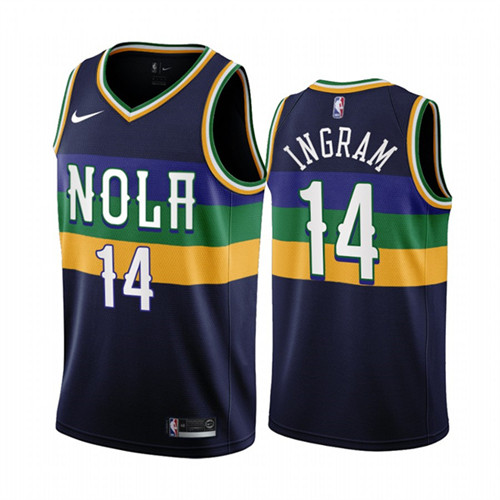 New Orleans Pelicans Brandon Ingram Navy Nike 2022-23 City Edition Swingman stitched Jersey #14