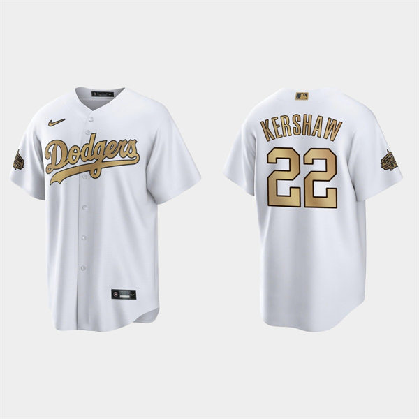 Youth Los Angeles Dodgers #22 Clayton Kershaw White 2022 MLB All-Star Game Jersey