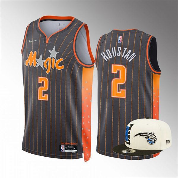 Orlando Magic Caleb Houstan Anthracite 2021-22 City Edition stitched Jersey #2