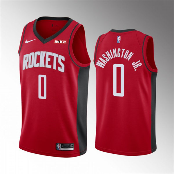 Houston Rockets TyTy Washington Jr. Red Icon Edition Jersey #0