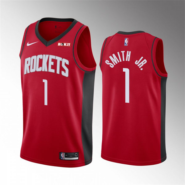 Houston Rockets Jabari Smith Jr. Red Icon Edition Jersey #1