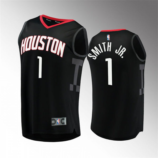 Houston Rockets Jabari Smith Jr.Red Black Statement Edition Swingman Jersey #1