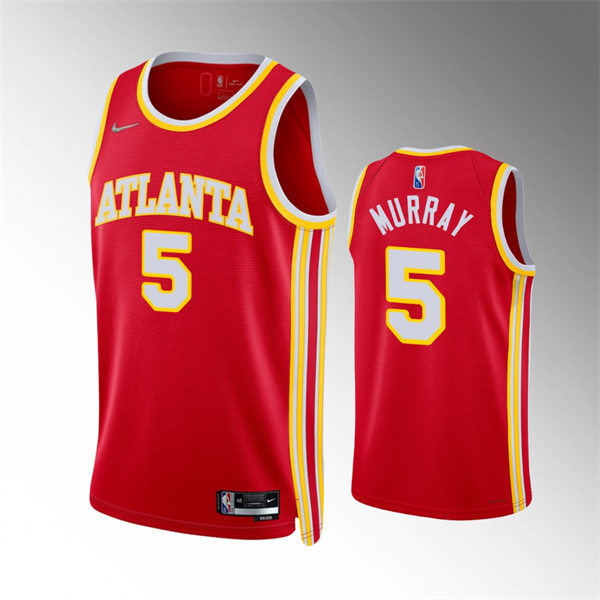Atlanta Hawks Dejounte Murray Red Icon Edition Swingman stitched Jersey #5