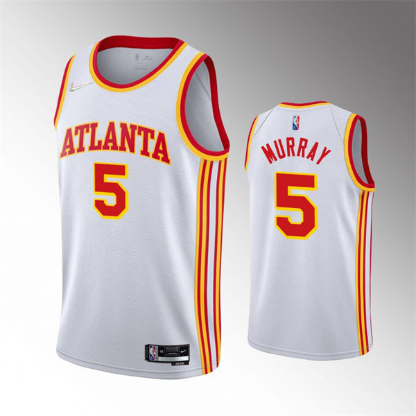 Atlanta Hawks Dejounte Murray White Association Edition Swingman stitched Jersey #5