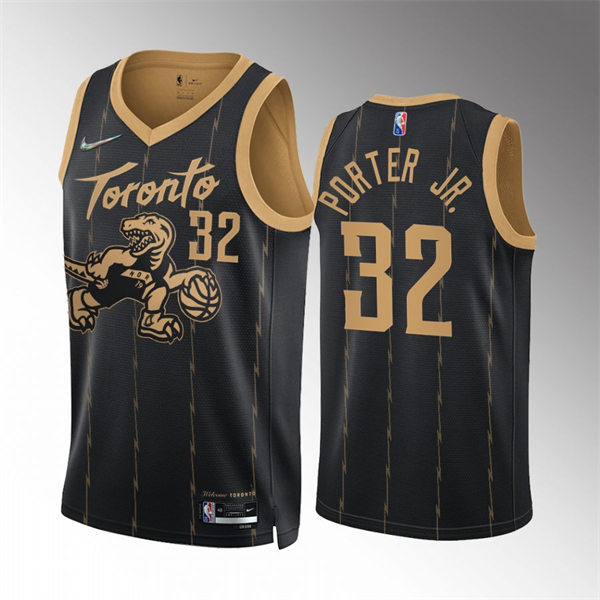 Toronto Raptors Otto Porter Jr. Black 2021-22 City Edition stitched Jersey #32