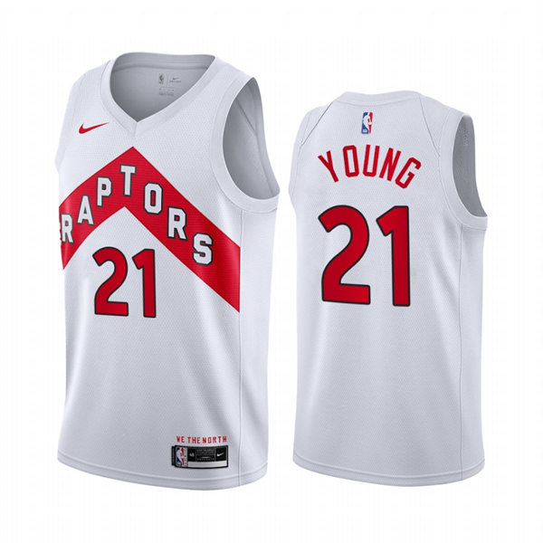 Toronto Raptors Thaddeus Young White Association Edition stitched Jersey #21