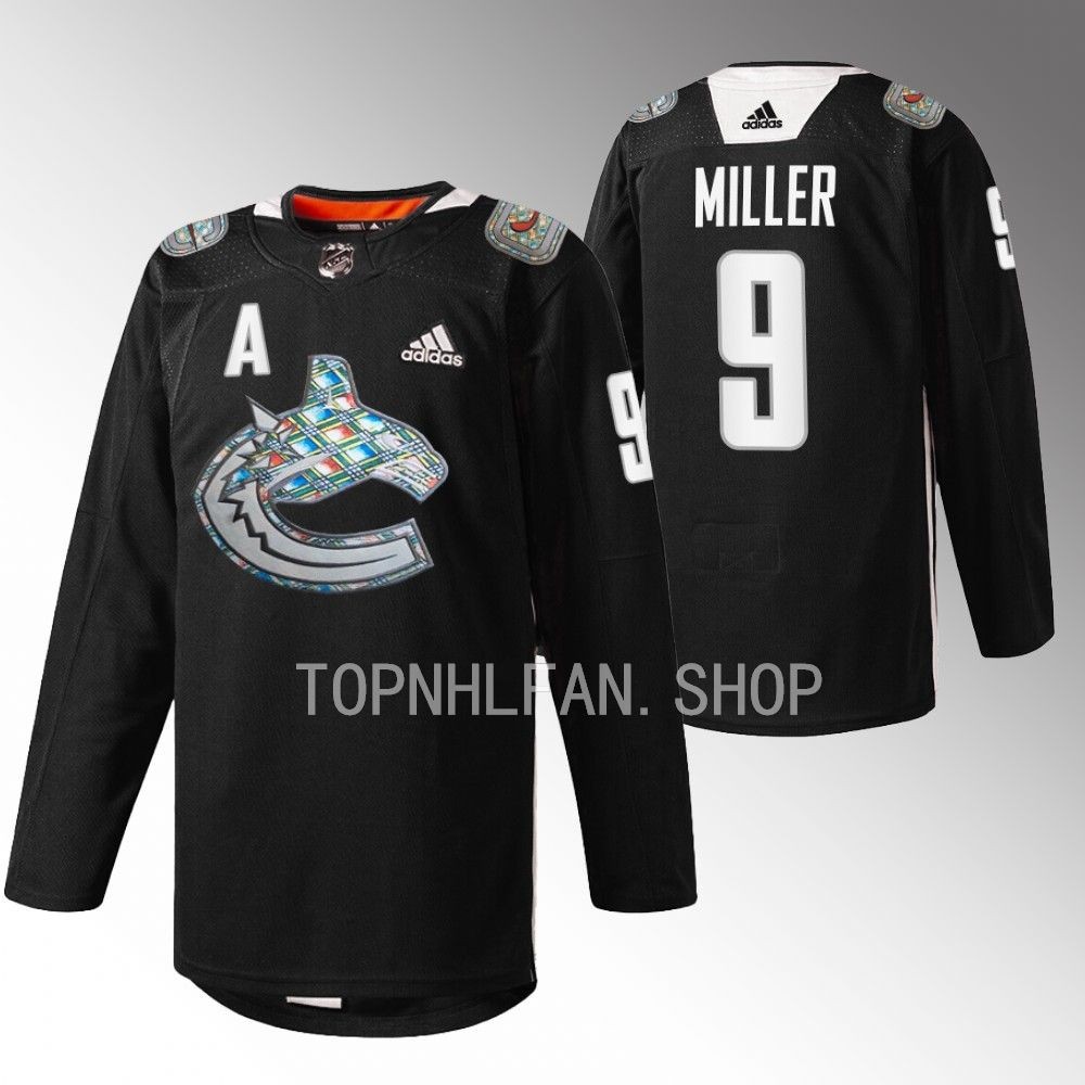 2023 Vancouver Canucks J.T. Miller Black History Month Black Heritage Warm-up Jersey