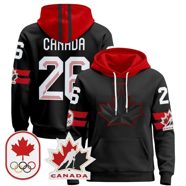 2026 Canada Olympic Pullover Hoodie Jersey  - All Stitched  #26 Canada