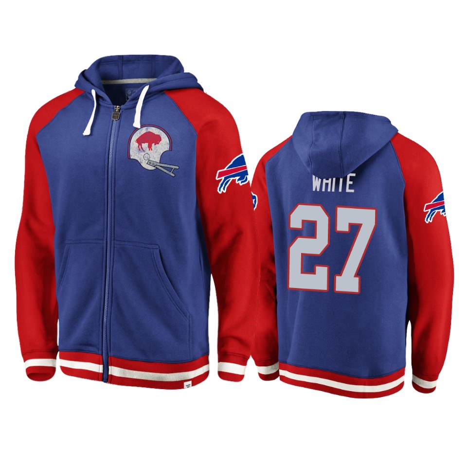 27 royal red tre'davious white hoodie 0a