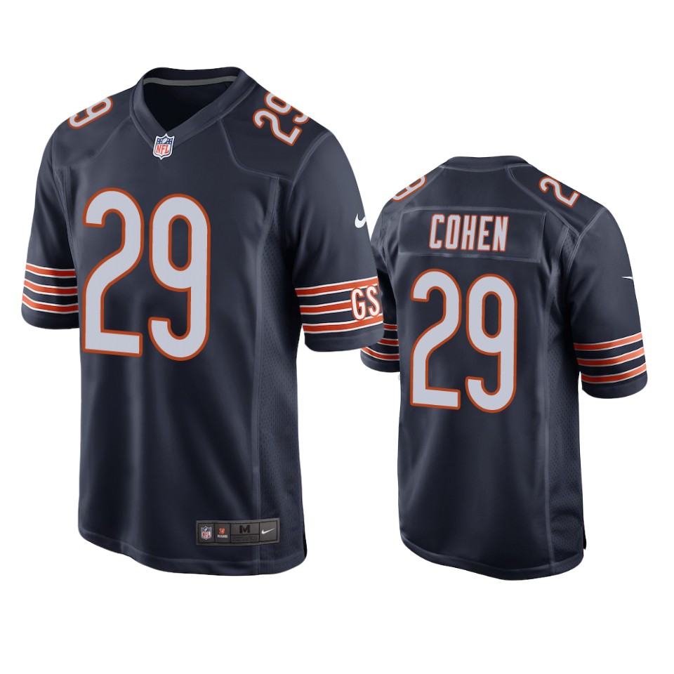 29 tarik cohen navy game jersey