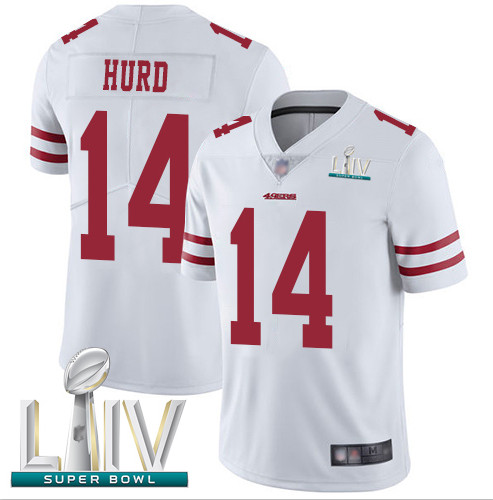 49ers #14 Jalen Hurd White Super Bowl LIV Bound Youth Stitched Football Vapor Untouchable Limited Jersey