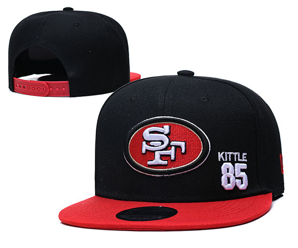 49ers #85 Kittle Team Logo  Adjustable Hat TX